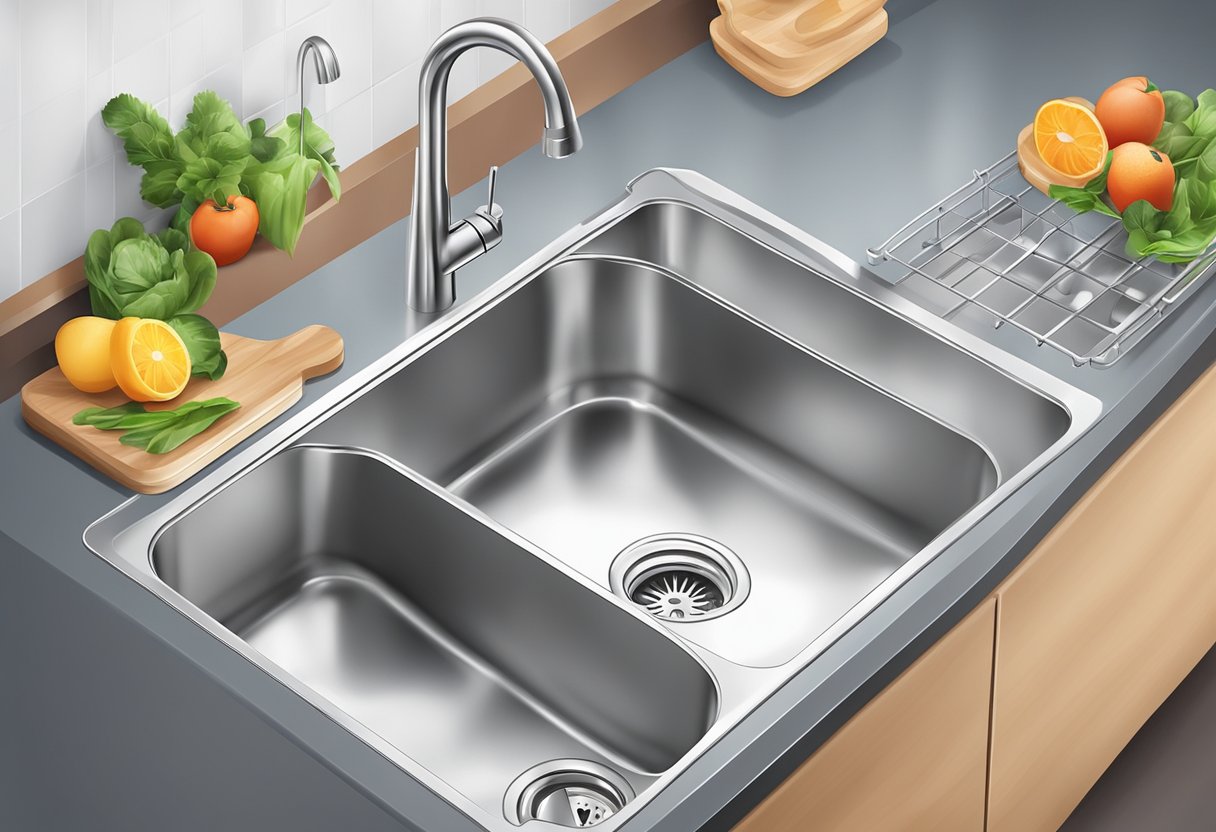 Clean kitchen sink, open it